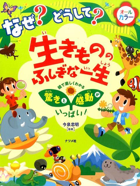 【中古】なぜ？どうして？生きもののふしぎな一生 絵で楽しくわかる驚きと感動がいっぱい！ オ-ルカラ/ナツメ社/今泉忠明（単行本）
