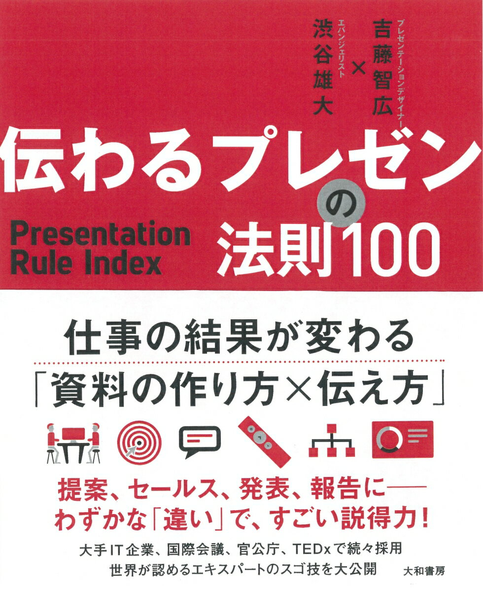 【中古】伝わるプレゼンの法則100/大和書房/吉藤智広（単行本（ソフトカバー））