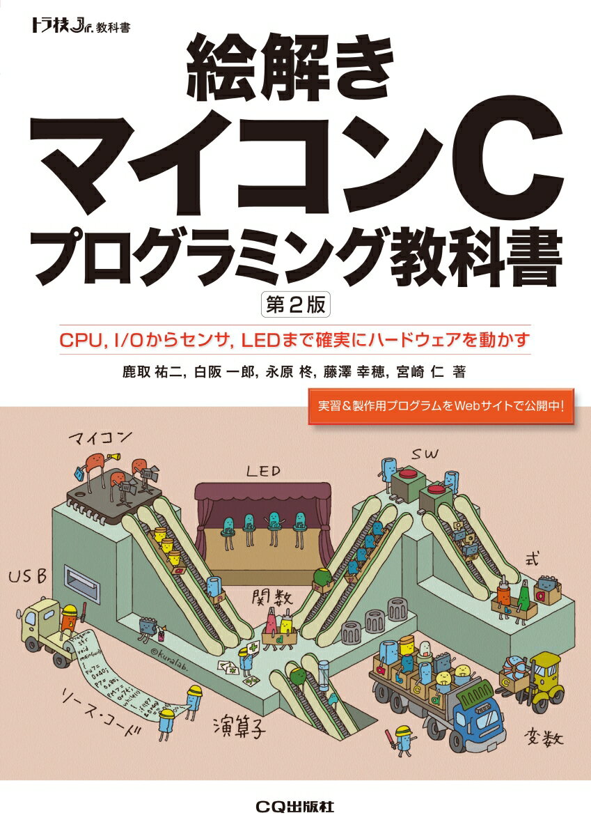 【中古】絵解きマイコンCプログラミング教科書 CPU，I／Oからセンサ，LEDまで無駄なく確実に/CQ出版/鹿..