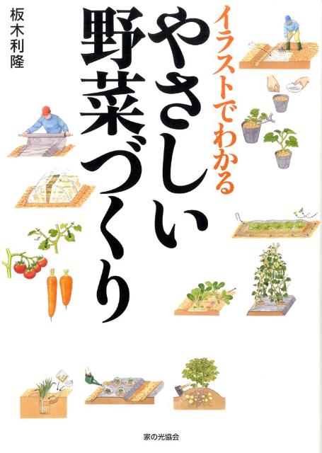【中古】イラストでわかるやさしい野菜づくり/家の光協会/板木利隆（単行本）