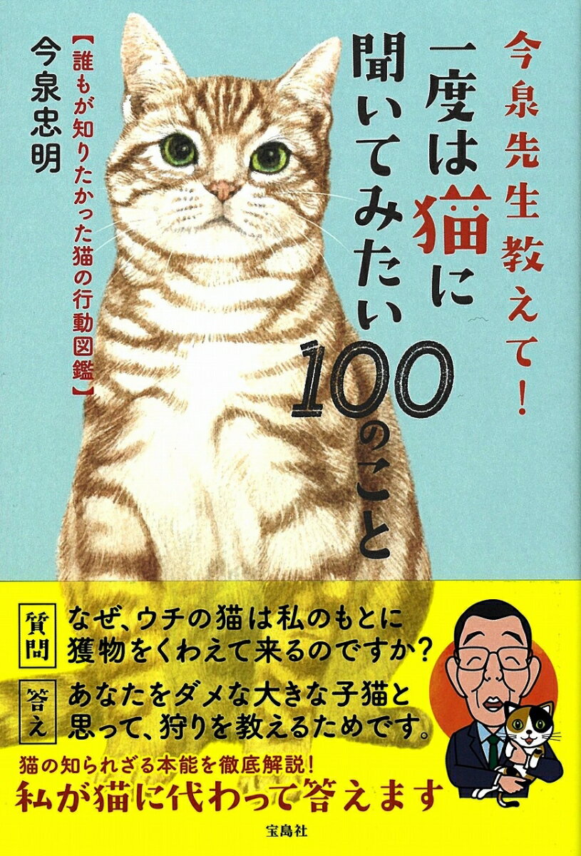 【中古】今泉先生教えて！一度は猫に聞いてみたい100のこと 誰もが知りたかった猫の行動図鑑/宝島社/今..