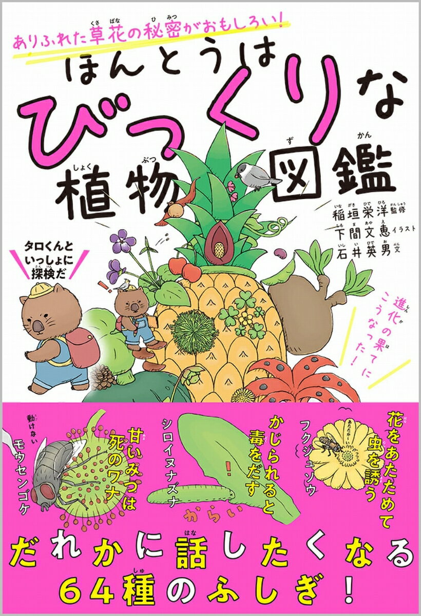 【中古】ほんとうはびっくりな植物図鑑 ありふれた草花の秘密がおもしろい！/SBクリエイティブ/稲垣栄洋（単行本（ソフトカバー））