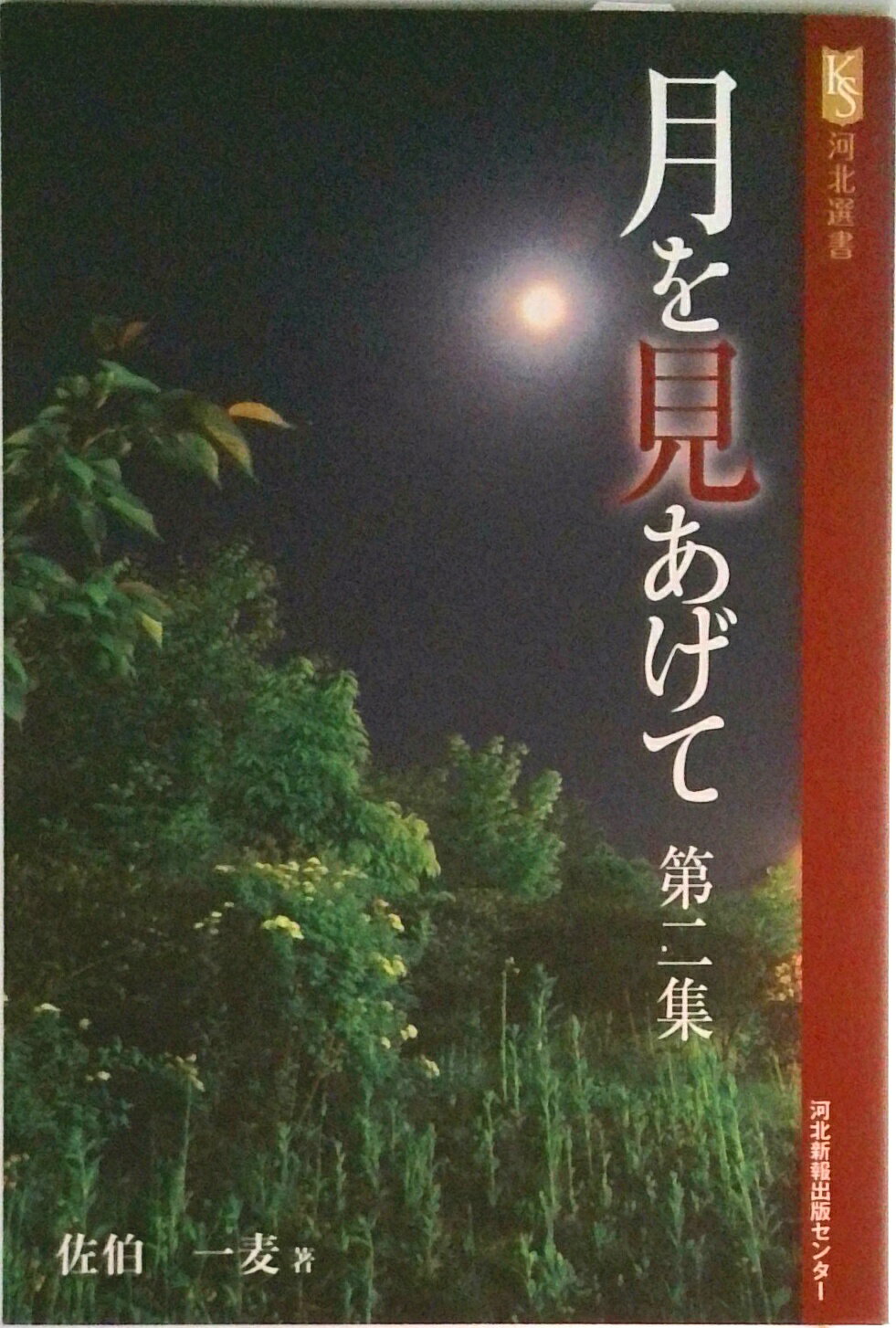 【中古】月を見あげて 第2集/河北アド・センタ-/佐伯一麦（単行本）