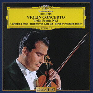 【中古】ブラームス：ヴァイオリン協奏曲 クリスチャン・フェラス ヘルベルト・フォン・カラヤン,ベルリン・フィルハーモニー管弦楽団,ピエール・バルビゼ p vaboo-25260267 VALUE BOOKS パッケージ画像