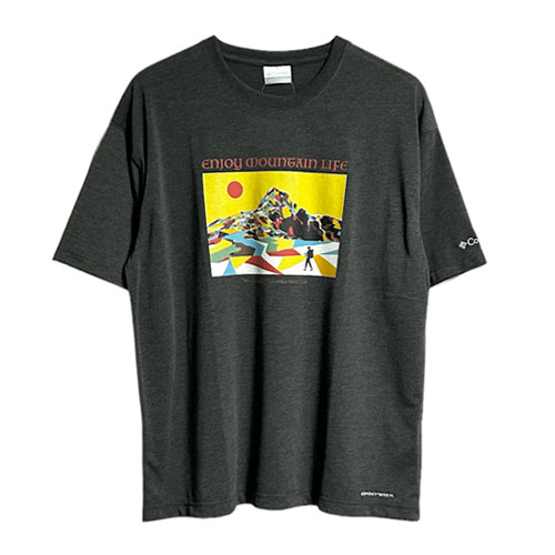 Columbia コロンビア Enjoy Mountain Life Short Sleeve Tee エンジョイマウンテンライフショートスリーブTシャツ PM3892 ユニセックス デザイン性と快適性を併せもつTシャツ