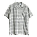 ファイブブラザー FIVE BROTHER LIGHT FLANNEL S/S ONE-UP SHIRTS メンズ ライト フランネル 半袖 ワンナップ オープン カラー オンブレ チェック シャツ 152204 襟開 開襟 羽織 ビンテージ アメカジ カジュアル ブランド シャツ☆送料無料☆