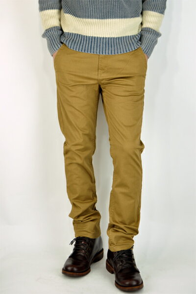 【AFENDS】アフェンズ 11-04-020 CHINO BONE BROWN slim fit chino スリム フィット チノ ストレッチ パンツ テーパードパンツ チノパン スキニーパンツ ボトム ワークパンツ メンズ mens 大人サーファー ストリート 通販☆送料無料☆