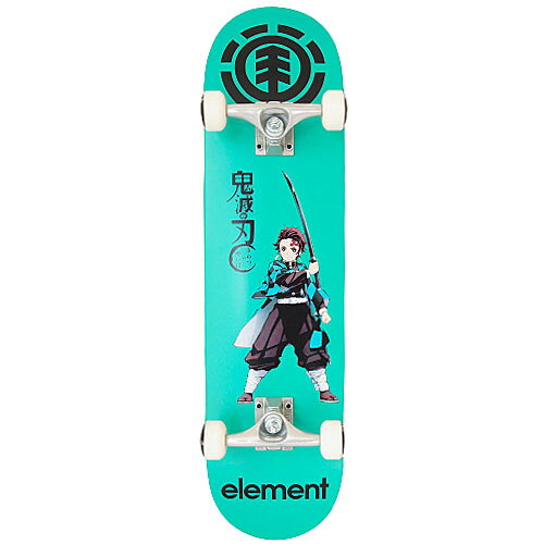 ELEMENT エレメント 鬼滅の刃 コラボ KIMETSU ZENITSU 2 COMP スケートボード コンプリート デッキ 板 大人 8.0 インチ 水の呼吸 竈門炭治郎 かまどたんじろう BB027-454