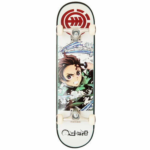 ELEMENT エレメント 鬼滅の刃 コラボ KIMETSU TANJIRO 2 COMP スケートボード コンプリート デッキ 板 大人 8.0 インチ 水の呼吸 竈門炭治郎 かまどたんじろう BB027-450 ☆送料無料