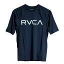 ルーカ RVCA SS RASHGUARD ラッシュ ガード ハーフスリーブ メンズ 半袖 ロゴ Tシャツ BA041807 bc041-807 水陸両用 ワー...