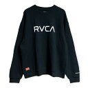 RVCA ルーカ BIG RVCA CREW ビッグ ルーカ ロゴ トレーナー クルーネック スウェット 裏起毛 BC042035 ルカ ビッグ シルエット オーバー サイズ スエット メンズ 人気 ブランド おすすめ ストリート スケート サーフ プレゼント