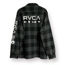 RVCA ルーカ RVCA SHIRT ロングスリーブシャツ チェックシャツ ロゴプリント BC042142