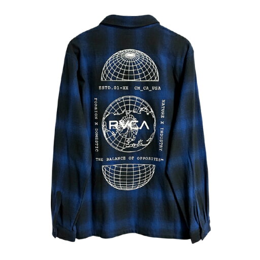 RVCA ルーカ GLOBAL COMESTIC SHIRTS 長袖シャツ グローバル コメスティック BE042111 メンズ ブラック ブルー 黒 青 トップス チェックシャツ ストリート シンプル プリント カジュアル RVCA ルーカ GLOBAL COMESTIC SHIRTS 長袖シャツ グローバル コメスティック BE042111 メンズ ブラック ブルー 黒 青 トップス チェックシャツ ストリート シンプル プリント カジュアル