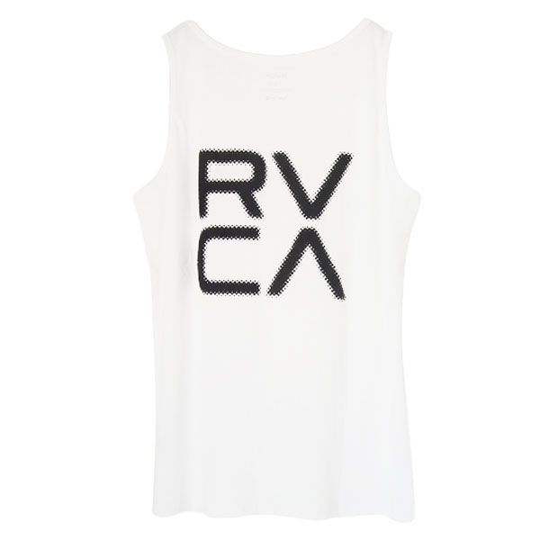 ルーカ タンクトップ  メンズ RVCA ルーカ FORMING RVCA TANK フォーミング タンクトップ ノースリーブ BB041351 バック ロゴ 発砲 プリント 袖なし シャツ メンズ レディース ユニセックス ゆったり 大きい ビッグ オーバー サイズ シルエット デカ ロゴ サーフ 人気 ブランド サーファー