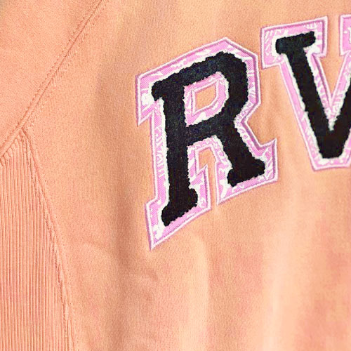 RVCA ルーカ HAV RVCA CR 裏起毛 レディース 貼り付け ワッペン ロゴ クルー ネック スウェット シャツ BB044-007 トレーナー ビッグ オーバー シルエット サイズ ルカ ロゴ プルオーバー スエット ストリート ダンス サーフ 人気 ブランド プレゼント 3