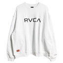 RVCA ルーカ BIG RVCA Crew Sweat ビッグ ルーカ クルー スウェット ルカ BB042-002 ロゴ プリント 裏起毛 スエット メンズ レディース おしゃれ かわいい ゆったり オーバー ビッグ サイズ シルエット ギフト プレゼント