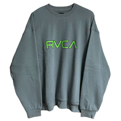 RVCA ルーカ BOLTZ CREW ボルツロゴ クルー スウェット ルカ BB042-005 ロゴ プリント 裏起毛 スエット メンズ レディース おしゃれ かわいい ゆったり オーバー ビッグ サイズ シルエット ギフト プレゼント