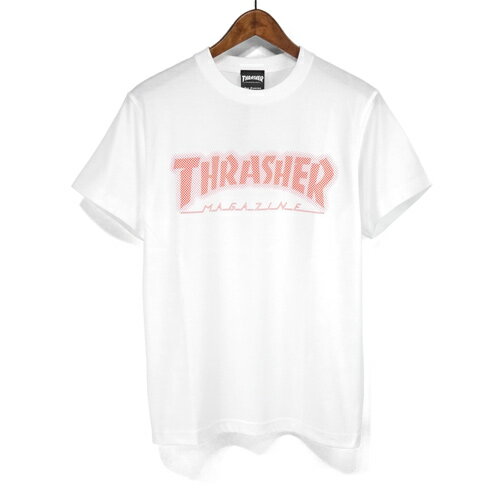 THRASHER スラッシャー マグロゴ Tシャツ 半袖 ドット 柄 ロゴ プリント Dot HOMETOWN S/STEE TH91218NE ベーシック マグ MAG 水玉 模様 ロゴ ネオンカラー NEON Tシャツ メンズ ストリート系 スケボー スケーター SK8 サーフ B系 通販