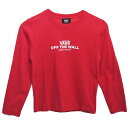 VANS バンズ キッズ 長袖 Tシャツ Original&Authentic Boys LS T-Shirt オリジナル&オーセンティック ボーイズ ロングスリーブ Tシャツ 121K5020200 ヴァンズ スケボー 子供服 ジュニア ユース ベビー 幼児 小児 園児 小学生 トップス 女の子 男の子 スケート ダンス