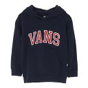 VANS バンズ キッズ 子供服 スウェット パーカーArch Logo Pullover Hoodie Sweat アーチ ロゴ プルオーバー フード スウェット ヴァンズ プル パーカー KID'S 裏毛 スエットフーディー ボーイズ キッズ トレーナー 121k5030100 スケボー ストリート アメカジ