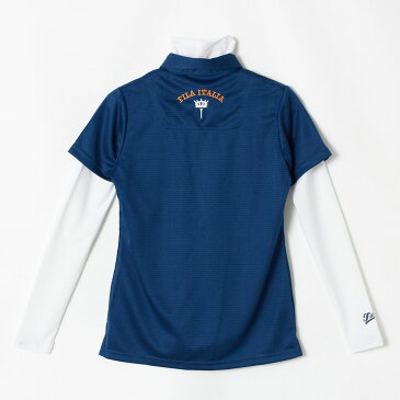 【送料無料】フィラ ゴルフ 半袖シャツ・タートルインナーセット レディース 全1色 M/L FILA GOLF 女性 防汚加工 UVカット 接触冷感 ゴルフウェア かわいい オシャレ 大きいサイズ レジャー コース 秋 冬