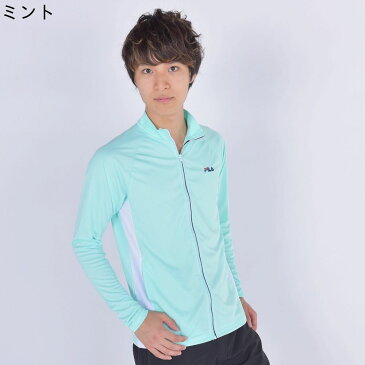 【SALE】 FILA (フィラ) UVウェア 6色展開:ブラック/グレー/ミント/ネイビー/ターコイズ/ホワイト サイズ:S/M/L/LL