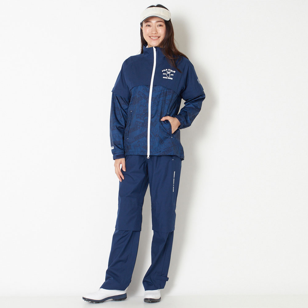 【期間限定ポイント20倍】【送料無料】 FILA（フィラ） レインウェア レディース 全1色 M/L FILA 女性 ゴルフウェア かわいい オシャレ 大きいサイズ レジャー コース 春 夏