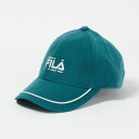 FILA（フィラ） ゴルフウェア レディース キャップ FILA ポリエステルギャバストレッチキャップ 女性 秋 冬 全2色 ブラック ブルー グリーン ロゴ フリー 792900