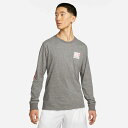 NIKE（ナイキ） ランニングウェア メンズ トップス NIKE ロングスリーブT（グレー） 男性 春 夏 全1色 グレー M/L DZ2748B