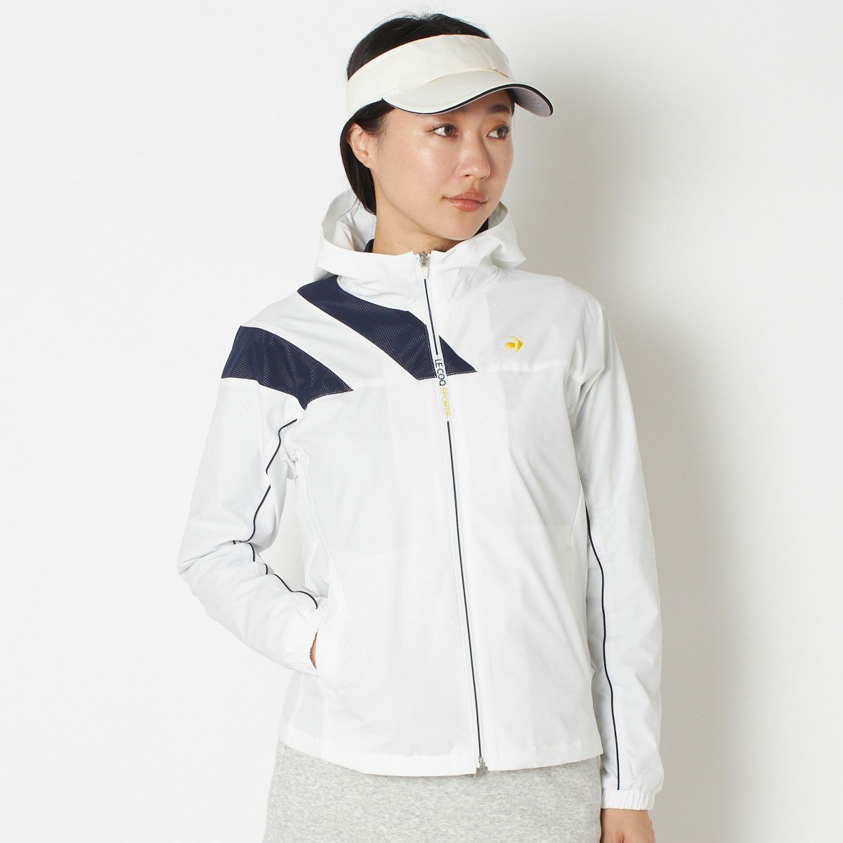 【SALE】【送料無料】ルコックゴルフ ゴルフウェア レディース ニット le coq sportif GOLF ウインドブレーカー 女性 秋 冬 ストレッチフォーサー(パワーストレッチ) はっ水 全2色 M/L QGWWJK00