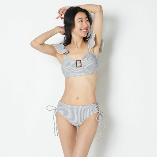 ビーチクイーン レディース 水着 BEACHQUEEN フロントバックルフリルビキニ 女性 春 夏 全2色 グレー ホワイト 9M 393030 ビーチクイーン レディース 水着 BEACHQUEEN フロントバックルフリルビキニ 女性 春 夏 全2色 グレー ホワイト 9M 393030