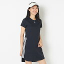 【SALE】【送料無料】アディダスゴルフ ゴルフウェア レディース ワンピース adidas Golf ツイストニット クルーネック 半袖ワンピース 女性 秋 ...