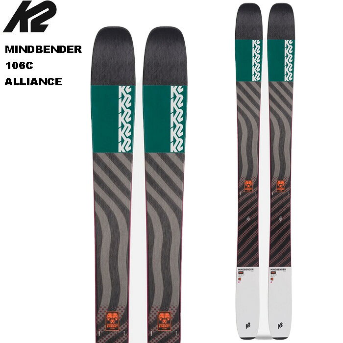 K2 ケーツー スキー板 MINDBENDER 106C ALLIANCE 板単品 〈21/22モデル〉 レディース