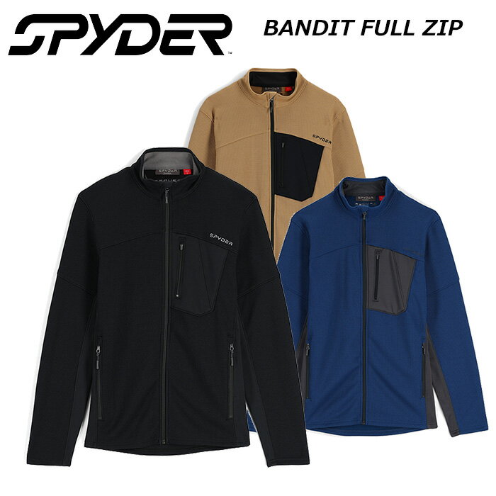 SPYDER XpC_[ EFA BANDIT FULL ZIP SWEATER 22-23 f (2023) Xm[EFA XL[ Xm[{[h