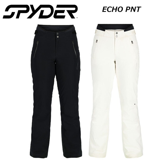 SPYDER スパイダー ウェア レディース ECHO INSULATED PANT 当店実測値 2サイズ ウエスト:37 丈:101 股下:77 4サイズ ウエスト:39 丈:108 股下:79 6サイズ ウエスト:41 丈:109 股下:80 8サイズ ウエスト:42 丈:110 股下:80 10サイズ ウエスト:44 丈:114 股下:81 【特徴】 ・20kDERMIZAXラミネートとDWRを施した360°ストレッチEXO SHIELDリサイクル・ナイロン ・エアプレンネオプレン ・プリマロフトシルバーECO断熱材(80g) ・YKK AquaGuardジッパー付きハンドポケットは、貴重品を濡らさない。 ・内側にストレッチ素材を使用 ・YKKジッパーによる大腿部のベンチレーションシステム ・下腿部のジッパーは、雪の侵入を防ぎ、ブーツの周りにパンツを固定するためのガセット付き ・透湿性に優れたストレッチウエストパッキン ・カスタマイズ可能なアジャスタブルウエスト構造 ・パンツ袖口の強化スカッフガード ・インナースノーゲイターは、グリッパーゴムとカフアンカーにより、パンツの脚をしっかりと固定します。 ※ご注意※ ・製造過程で細かいキズがつくことがあります。ご了承ください。 ・実店舗と在庫を共有しいるため、タイミングによって完売となる場合がございます。 ・モニターの発色によって色が異なって見える場合がございます。