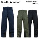 PEAK PERFORMANCE ピーク パフォーマンス ウェア Maroon Pants Men's 23-24(2024)モデル パンツ