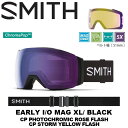 SMITH X~X S[O EARLY I/O MAG XL BlackiCP Photochromic Rose Flash / CP Storm Yellow Flashj 23-24 fyԕisiz