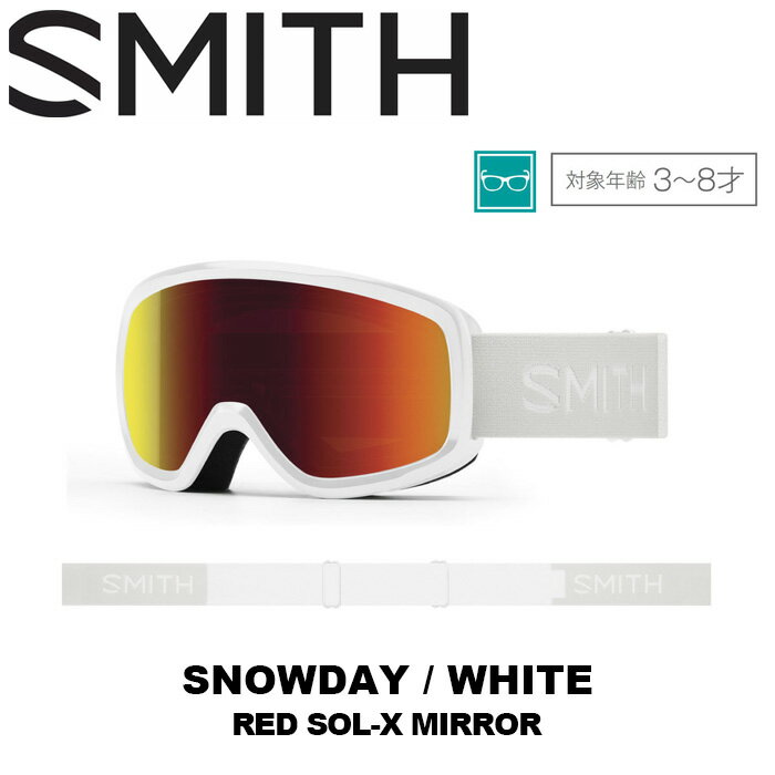 SMITH X~X S[O Snowday WhiteiRed Sol-Xj 23-24 fyԕisiz