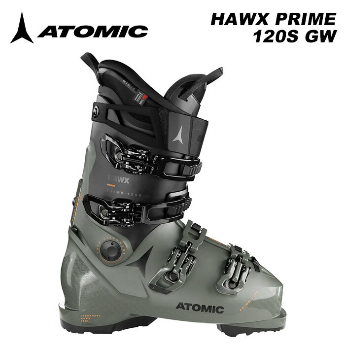 ATOMIC アトミック スキーブーツ HAWX PRIME 120S GW Army Green-X/Black/Orange 23-24 モデル