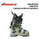 Nordica ノルディカ スキーブーツ UNLIMITED 95W DYN Lightgreen/Black/Lightblue 23-24 モデル