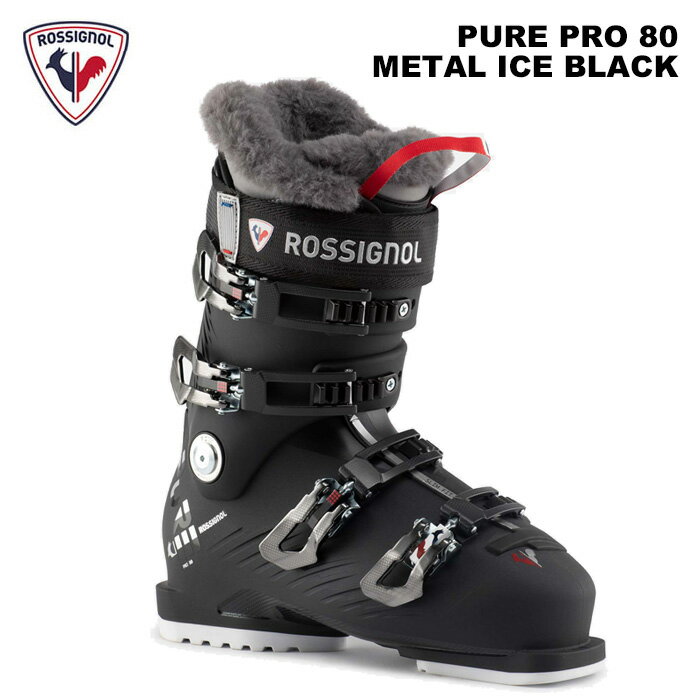 ROSSIGNOL Vj[ XL[u[c PURE PRO 80-METAL ICE BLACK 23-24 f