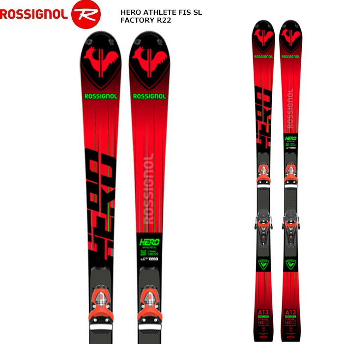 ROSSIGNOL Vj[ XL[ HERO ATHLETE FIS SL FACTORY 165 R22 + SPX 15 RR HOT RED rfBOZbg 23-24 f