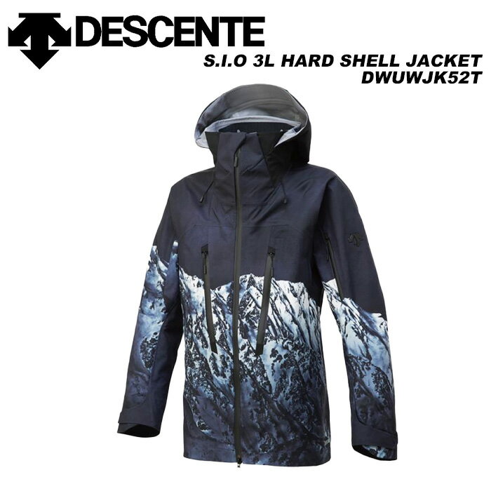 DESCENTE DWUWJK52T S.I.O 3L HARD SHELL JACKET / TAKA 23-24f fTg XL[EFA WPbg