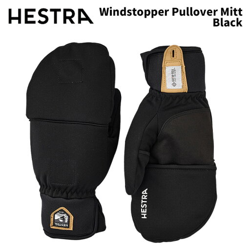 【35141-100】HESTRA ヘストラ グローブ Windstopper Pullover Mitt Black 24-25 モデル 【35141-100】HESTRA ヘストラ グローブ Windstopper Pullover Mitt Black 24-25 モデル