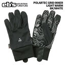 eb's【24/25・POLARTEC GRID INNER|LIGHT WARM:BK/WHITE】エビス ポーラテックグリッドインナー ライトウォーム イン...