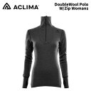 ACLIMA アクリマ ウェア DoubleWool Polo W/Zip Womans ダブルウール ポロ Wジップ ウィメンズ 24-25(2025)モデル