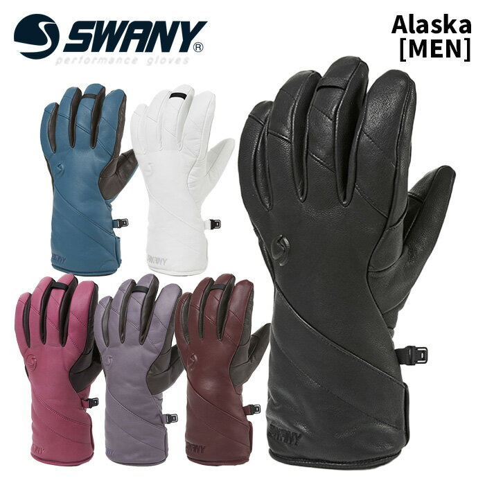 SX-204 Alaska [MEN] カラー: BK, WH, AV/LDT, MAR/LDT, SUM/LDT, SAK/LDT サイズ: XS, S, M, L 【PRODUCT DETAIL】 SX-204 「ALASKA」は、SWANYの手袋の中でも圧倒的な暖かさを誇るモデルです。 オールレザーのアウターシェルに加え、多層の中綿仕様により、まるでインナーグローブが無くても、インナーグローブを履いているような暖かさを実現。最も暖かい設計でありながら、握りやすさも兼ね備えています。特に、指先の冷えに悩まされている方、暖かさを重視される方、極寒地でのアクティビティを快適に楽しみたい方にはおすすめです。 柔らかく、撥水加工を施した山羊革を全面に使用しており、高級感と耐久性を両立しています。また、保護オイルを使用いただければ、柔らかさ、撥水性を維持しながら、長くご使用いただけます。長く使うことで生まれる自分の手に馴染んだ他にないフィット感と、エイジングによる色の変化も革手袋ならではの楽しみです。 手の自然な状態を維持する独自のPre Curveカッティングにより、手の負担を軽減し、長時間着用しても疲れにくいグローブです。 人差し指と親指が自由につかえる3フィンガーグローブ構造。ミトングローブの暖かさを維持しつつ、ミトンでは不可能な細かい作業も快適に行えます。GORE-TEXインサートを使用しており、防水透湿性に優れ、雪山での悪天候下でも手をドライに保ちます。ムレを軽減し、快適な着用感を実現します。 GORE-TEXインサートと高品質なインサレーションの組み合わせにより、高い保温性と透湿性を両立しています。他のグローブでは、保温性が高くてもムレやすい、透湿性が高くても保温性が低いといったことがありますが、SX-205はこれらの点をバランス良くクリアしています。 WEARの袖口に収納可能なアンダーカフモデルで、アウターとのフィット感が高まり、雪の侵入を防ぎます。竹炭を繊維に練りこんだ生地を使用し、速乾性と防臭効果を発揮。WEARの袖口に収納可能なアンダーカフモデル。シンプルなデザインで、厳冬期の幅広いアクティビティーウェアにマッチします。 ※ご注意※ ・製造過程で細かいキズがつくことがあります。ご了承ください。 ・実店舗と在庫を共有しているため、タイミングによって完売となる場合がございます。 ・モニターの発色によって色が異なって見える場合がございます。