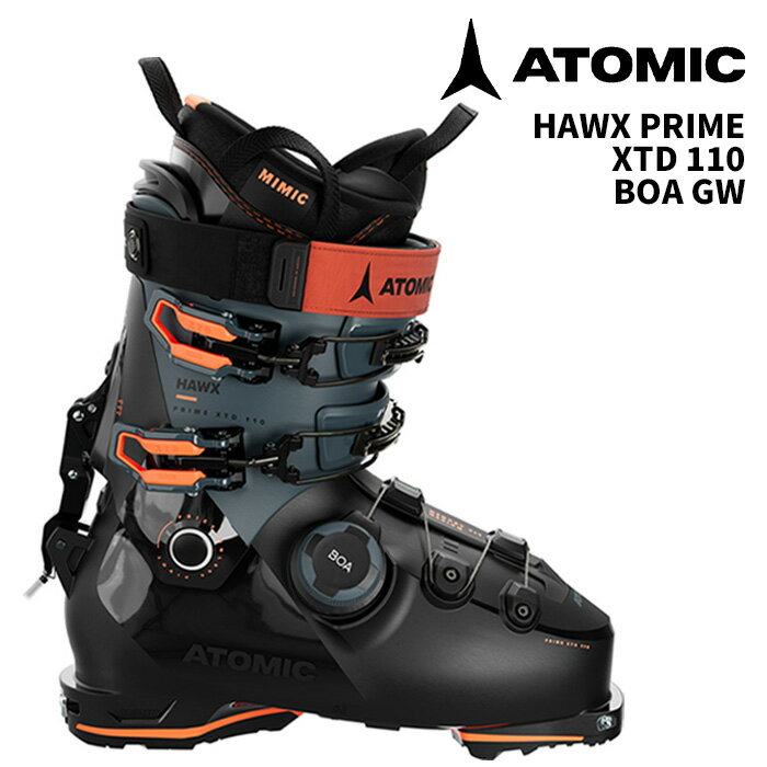 【AE5030340】 ATOMIC アトミック スキーブーツ HAWX PRIME XTD 110 BOA Black/Storm/Orange 25-26 モデル