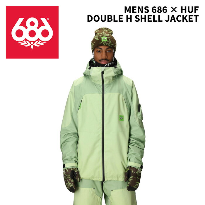 686 シックスエイトシックス ウェア MENS 686 × HUF DOUBLE H SHELL JACKET 25-26(2026)モデル ジャケット