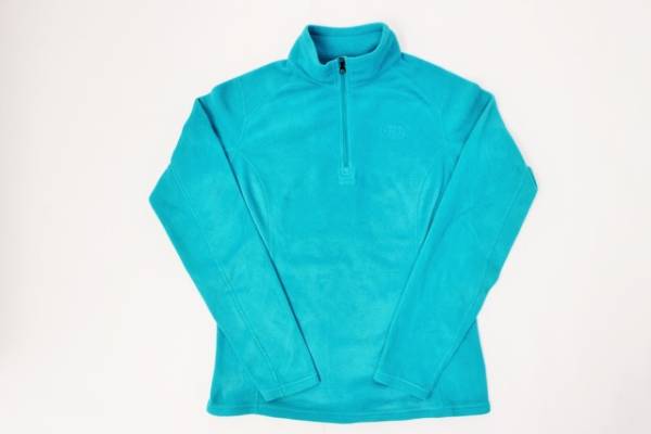 美品■THE NORTH FACE　ノースフェイス　ハーフジップフリース ライトブルー/女性（S）